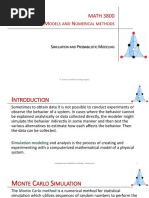 6- Simulation and Probablistic Modeling