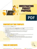 Investigation Project Proposal