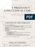 Early Pregnancy Loss Clinical Case