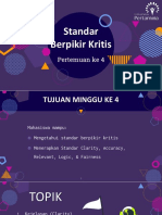 Week04 - Standar Berpikir Kritis