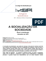 A Socialização Da Sociedade - Rosa Luxemburgo - BPI