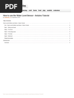 How To Use A Water Level Sensor Arduino Tutorial