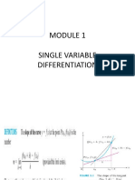 Single Variable Differentiation