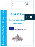 Emcl+: Student's Handbook 2020-2022