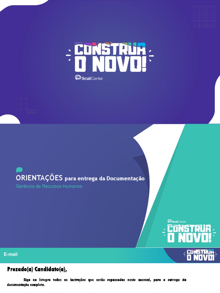Orientações para Entrega de Documentos | PDF