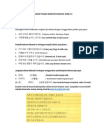 Ujian Tengah Semester Bahasa Korea 3