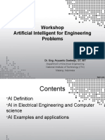 Workshop Artificial Intelligent For Engineering Problems: Dr. Eng. Aryuanto Soetedjo, ST, MT