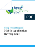Group Project Proposal: Mobile Application Development