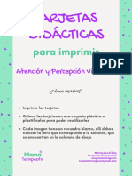 Tarjetas Percepción V