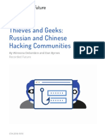 Thieves and Geeks: Russian and Chinese Hacking Communities: by Winnona Desombre and Dan Byrnes