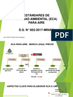 Estándares de Calidad Ambiental (Eca) para Aire D.S. #003-2017-MINAM