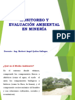 Monitoreo Y Evaluación Ambiental en Minería: Docente: Ing. Herbert Angel Quilca Gallegos