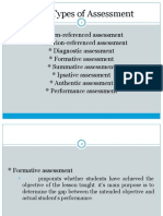 Eight Types of Assessment