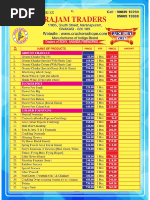 Price List