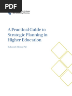 A Practical Guide To Strategic Planning in Higher Education