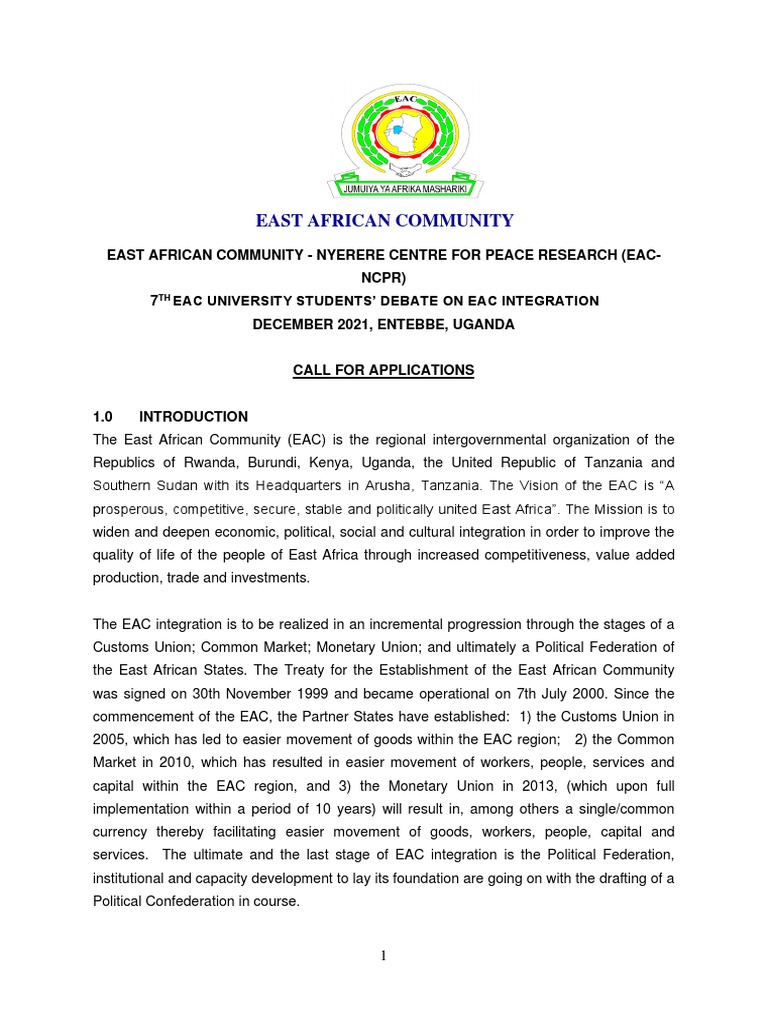 Eac University Students Debate 21 Call For Application Pdf Policy Economies