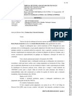 sentença acórdão e transito em julgado