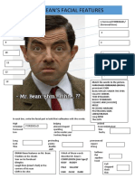 Mr. Bean's Facial Features