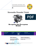 Kinematika Dan Dinamika Teknik Pertemuan 3