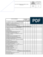 Lista de Chequeo Documentos Del Contrato