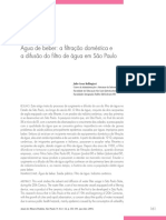 Agua de Beber A Filtracao Domestica e A Difusao Do