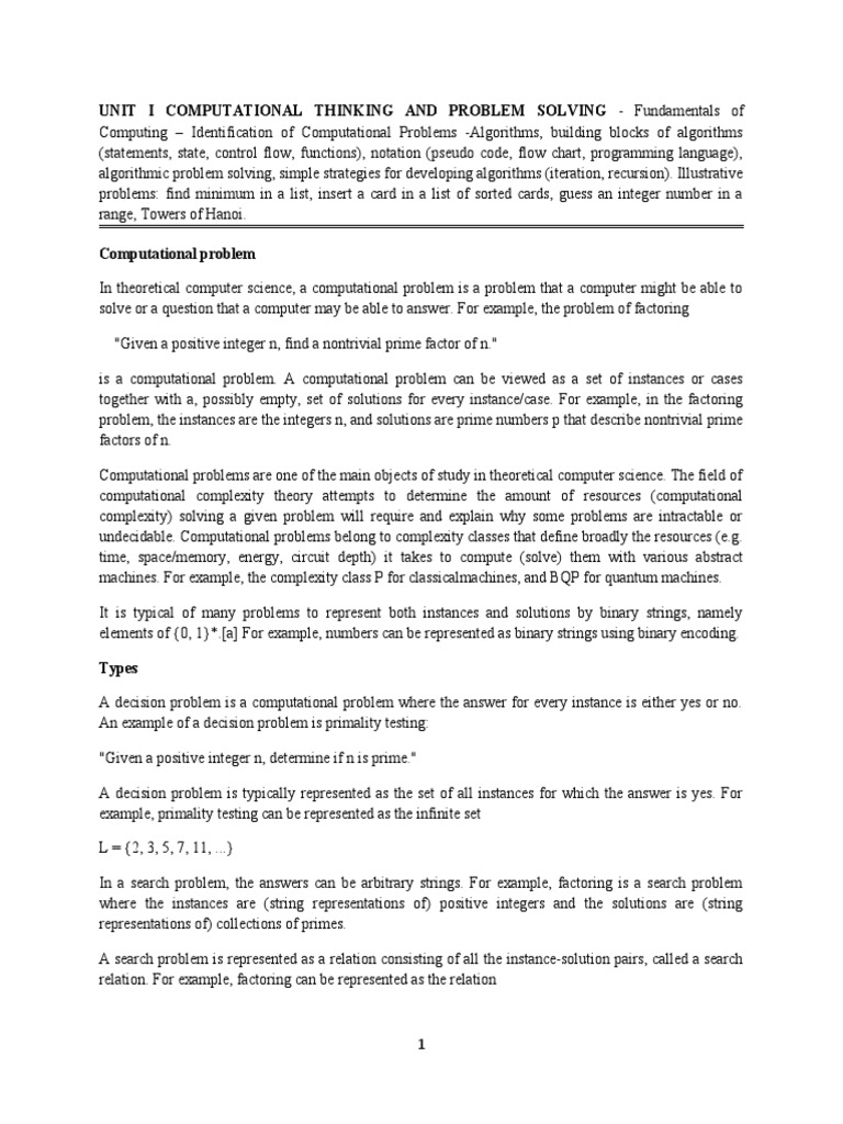 Ge3151 Problem Solving and Python Programming | Download Free PDF ...