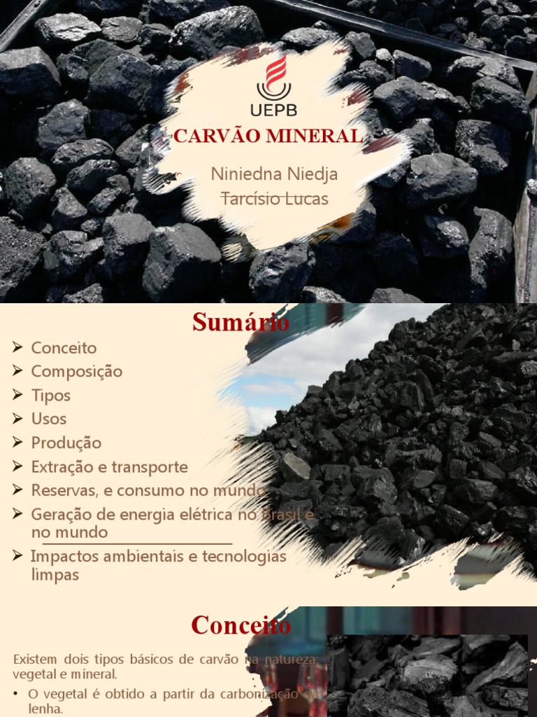 Carvão Mineral: Tipos e Impactos Ambientais | PDF | Carvão | Mineração