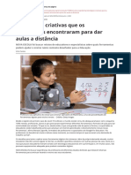 Estrategias Criativas Que Os Professores Encontraram para Dar Aulas A Distanciapdf