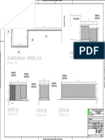 Vista 01 Planta Baixa - Gradil Sul: ESCALA: 1/50 ESCALA: 1/50