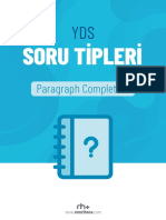 YDS Paragraf Tamamlama Soru Tipi