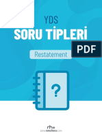 YDS Eş Anlamlı Cümle Soru Tipi