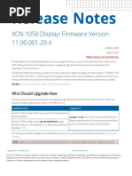 XCN-1050 v11.00 Release Notes