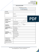 Pacific Corp: Application Form
