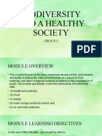 Biodiversity and A Healthy Society: Group 2