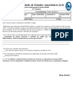 Prova Estudos Amazônicos