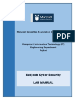 Subject: Cyber Security Lab Manual: Marwadi Education Foundation Group of Institute