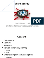 Cyber Security: Prof. Chintan Patel Chintan - Patel@marwadieducation - Edu.in