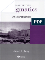 Jacob Mey Pragmatics An Introduction 2nd Ed