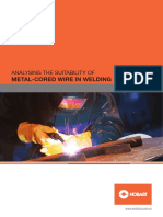 Metal-Cored Wire in Welding: Analysing The Suitability of