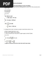 Section 1 Describing Rotational Motion: Practice Problems