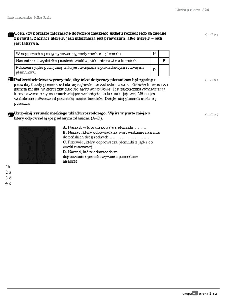 Układ Rozrodczy Sprawdzian Nowa Era Pdf