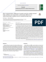 Short Communication Differences in Genetic Merit For Visually Asses - 2021 - An