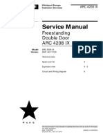 Service Manual: Freestanding Double Door ARC 4208 IX
