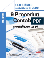 MODIFICARILE Din Contabilitate in 2020 9Proceduri Contabile Actualizate La Zi