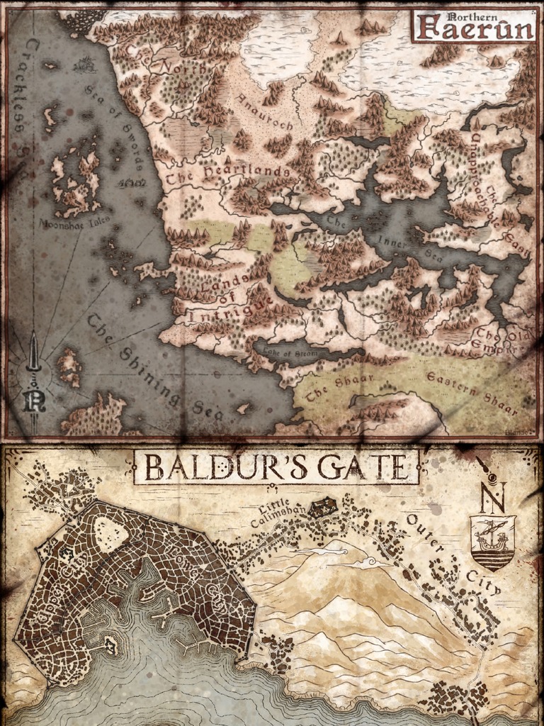 Sword Coast Adventurer's Guide Maps | PDF