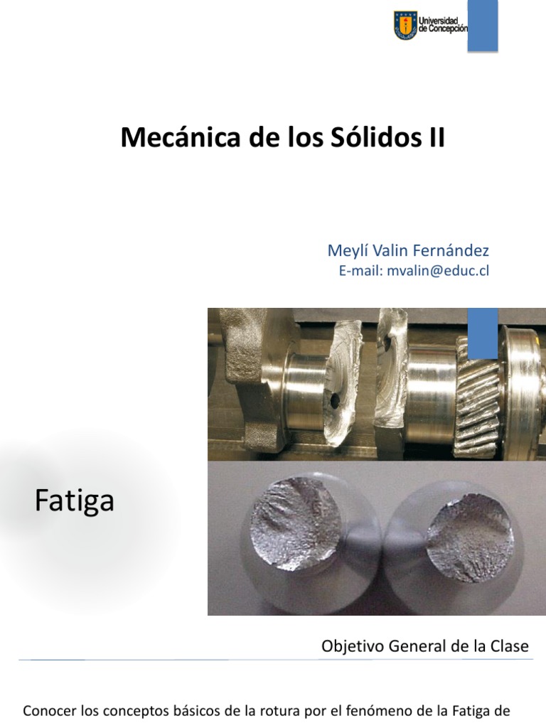 Fatiga en Mecánica de Sólidos II | PDF | Fatiga (material) | Fractura