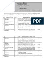 Government of Pakistan Ministry of Science & Technology Pakistan Science Foundation 1-Constitution Avenue, G-5/2, P.O. Box 1121 Islamabad