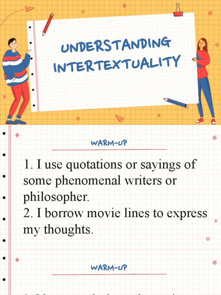 Intertextuality - Q2 | PDF | Intertextuality | Writing