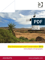 The Environment and Conservation 2012