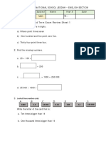 Mid Term Exam Review Sheet 1